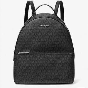 Michael Kors Charcoal Monogram Backpack